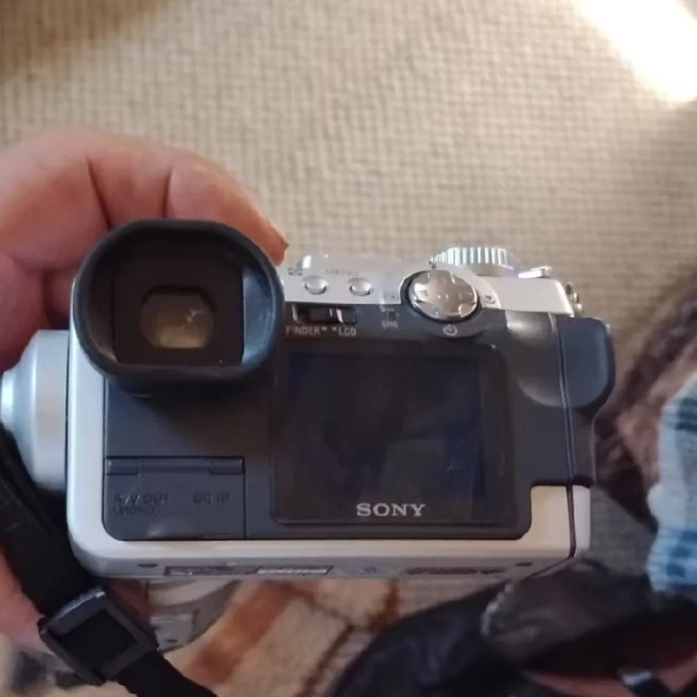 Sony Silver and Black Handycam Camcorder with LCD Viewfinder